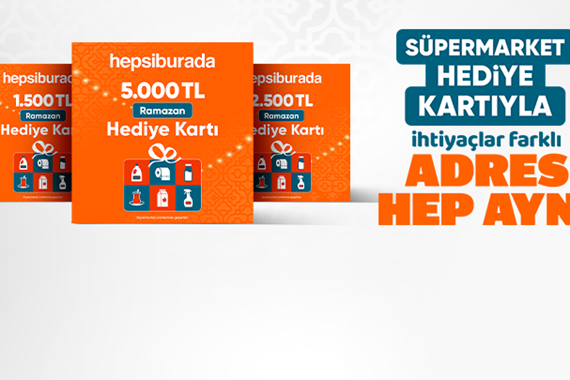 Hepsiburada’dan Ramazan’a Özel Hediye Kartlarıyla Avantajlı Alışveriş